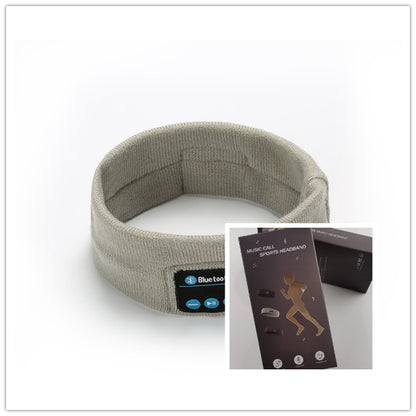Wireless Bluetooth Headband Outdoor Fitness Yoga Headband Sports DealSniper.net Grey1 with box