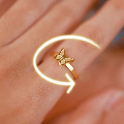 Finger Spinner Rings Fidget Anxiety Ring For Women Relieving Deals DealSniper.net C