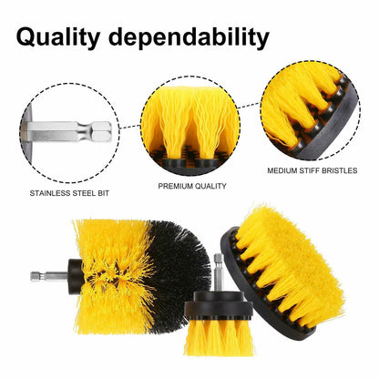 Drill Brush Set Power Scrubber Brushes for Car Wash