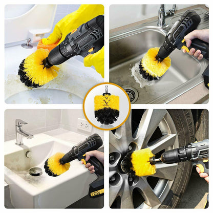 Drill Brush Set Power Scrubber Brushes for Car Wash