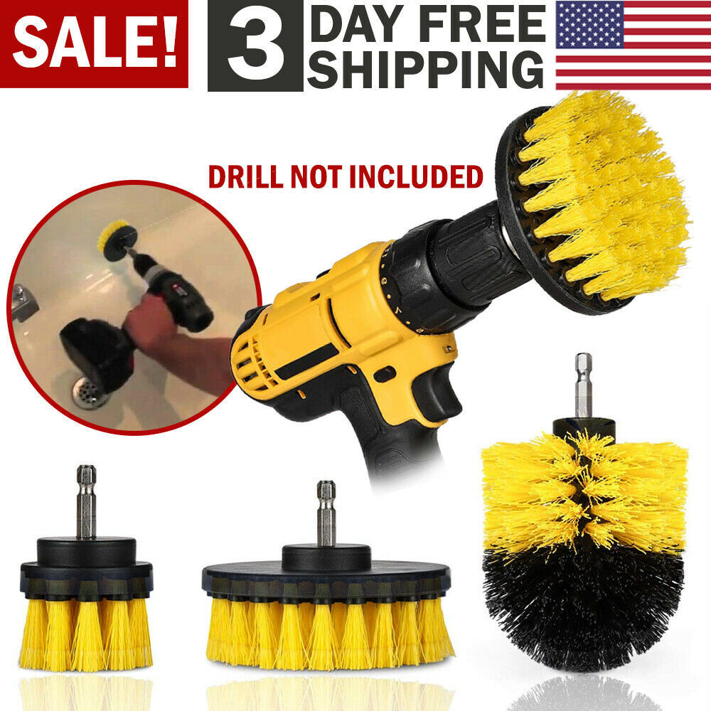 Drill Brush Set Power Scrubber Brushes for Car Wash