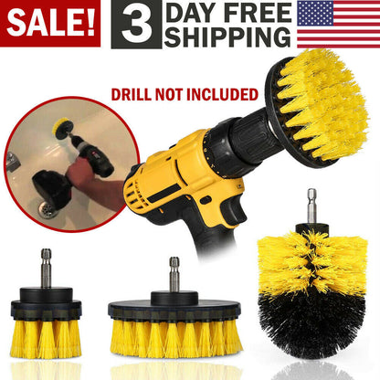 Drill Brush Set Power Scrubber Brushes for Car Wash