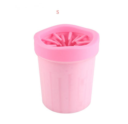 Silicone Dog Paw Washer Cup Pets dealsniper-net Pink B S