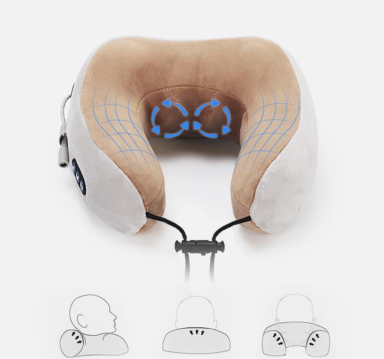 Massage U-Shaped Pillow Multi-Function Shoulder and Cervical Health dealsniper-net