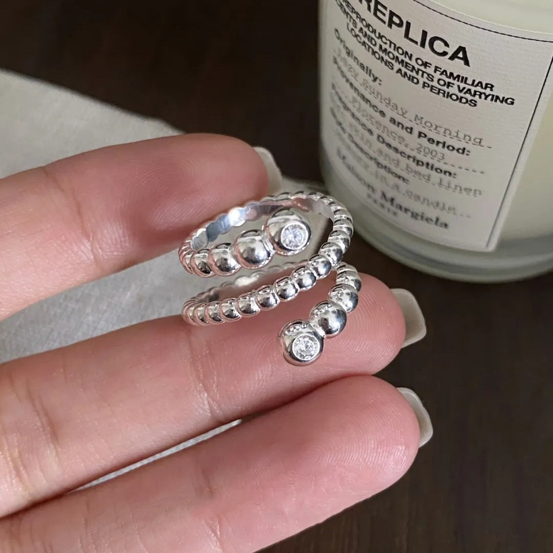 Sweet Cool Multi Layer Ring For Women Geometric Line Wrapped Jewelry Gym From House