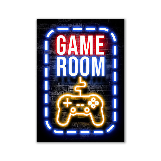 Nordic Neon Advertising Game Canvas Core Home Decor DealSniper.net 03style 30x40cm
