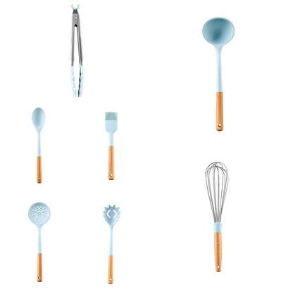 Home Kitchen Silicone Non-Stick Cookware Set Kitchen DealSniper.net Set