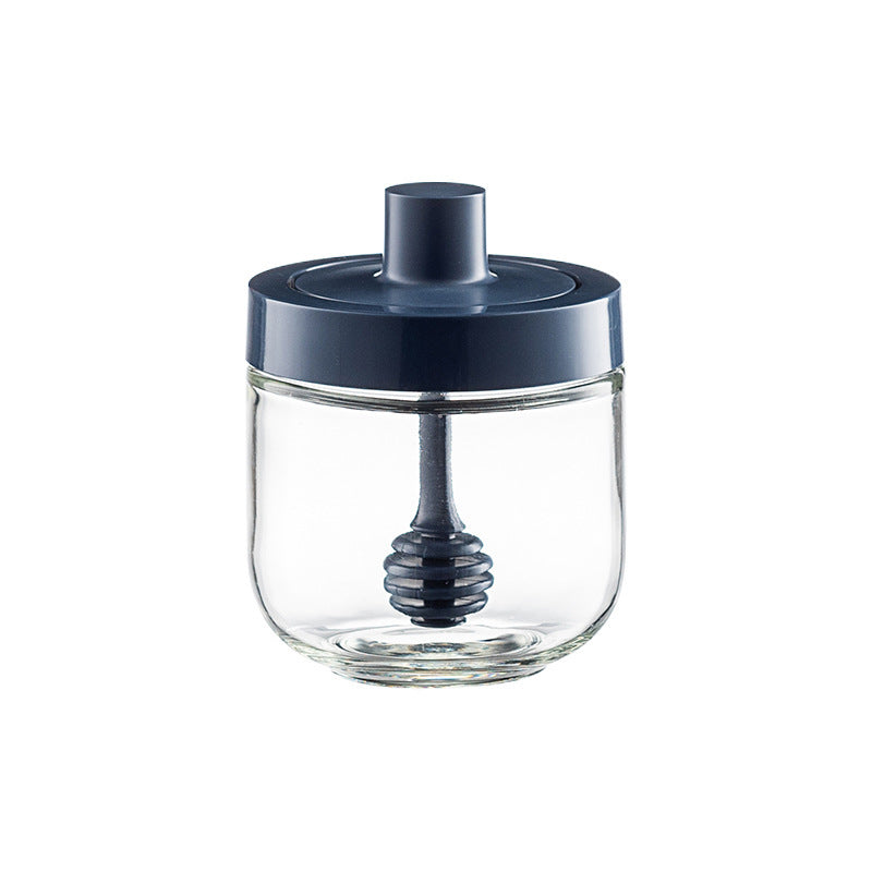 Household Kitchen Glass Spoon Cover Integrated Seasoning Jar Kitchen dealsniper-net A