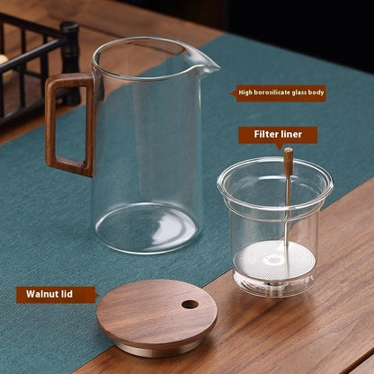 Borosilicate Full Glass Liner Tea Water Separation Tea Set Kitchen DealSniper.net