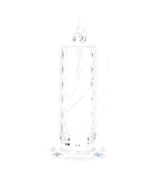 LED Electronic Candle Light Christmas Decorations Holidays Gym From House Diamond With base 1PC