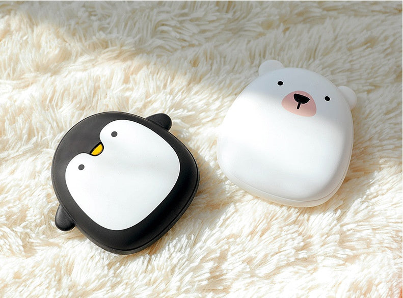 Cute Cartoon Penguin Polar Bear Electric Hand Warmers Heating Pocket Kids Gym From House