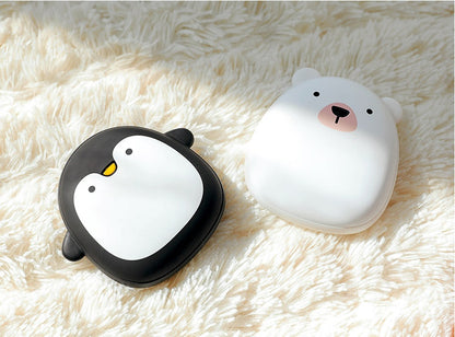 Cute Cartoon Penguin Polar Bear Electric Hand Warmers Heating Pocket Kids Gym From House
