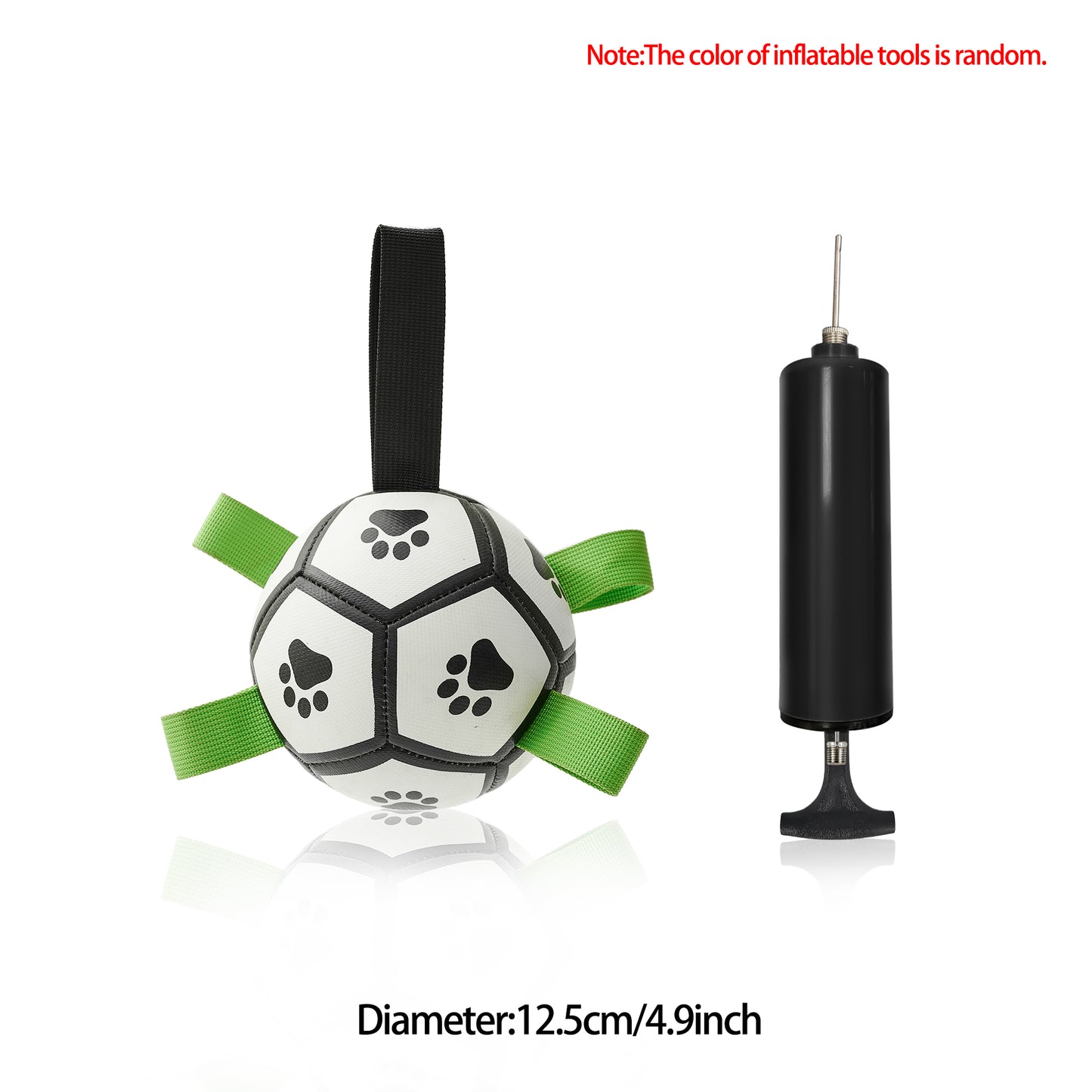 Interactive Dog Football Toy Soccer Ball Inflated Training Toy Pets Gym From House A