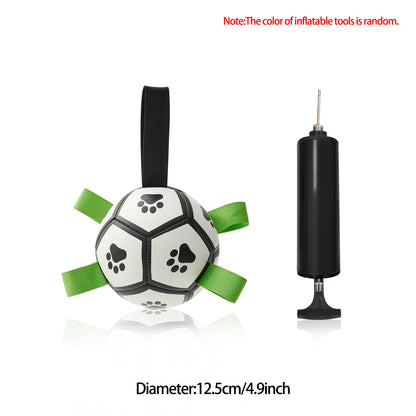 Interactive Dog Football Toy Soccer Ball Inflated Training Toy Pets Gym From House A