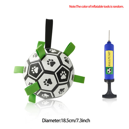 Interactive Dog Football Toy Soccer Ball Inflated Training Toy Pets Gym From House C