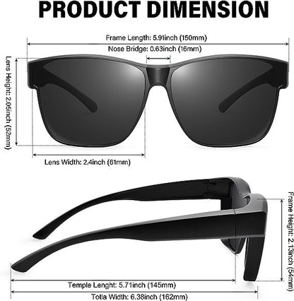 Fit Over Glasses Sunglasses For Men & Women