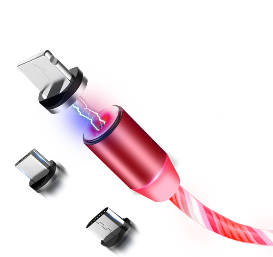 Compatible with Apple, Flowing Light Magnetic Streamer Data Line