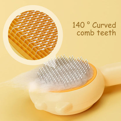 Pet Hair Cleaner Brush Cat Grooming Brush With Release Button Pets Gym From House