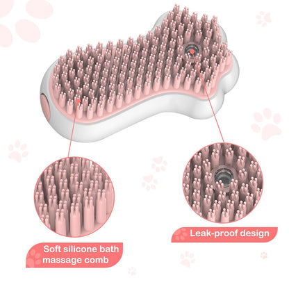 Dog Cat Bath Brush Comb Brush Puppy Pet Grooming Bath Massage Pets Gym From House