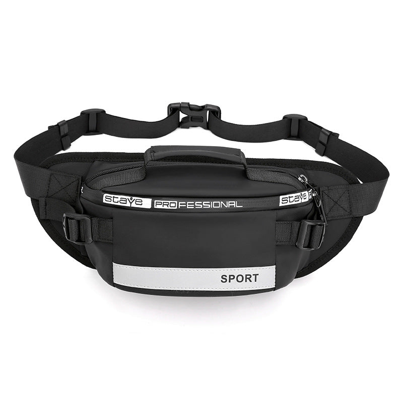 Reflective Waist Bags Men Crossbody Bag Pack For Travel Men dealsniper-net Black