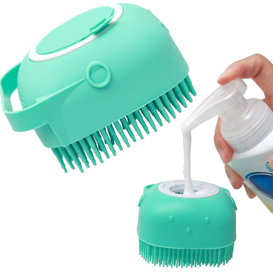 Pet Dog Shampoo Massager Brush Cat Massage Comb Grooming Pets Gym From House