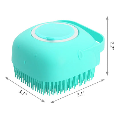 Pet Dog Shampoo Massager Brush Cat Massage Comb Grooming Pets Gym From House