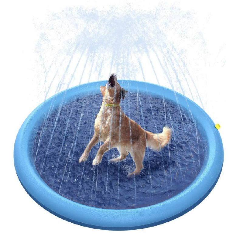 Non-Slip Splash Pad For Kids And Pet Dog Pool Summer Outdoor Pets dealsniper-net