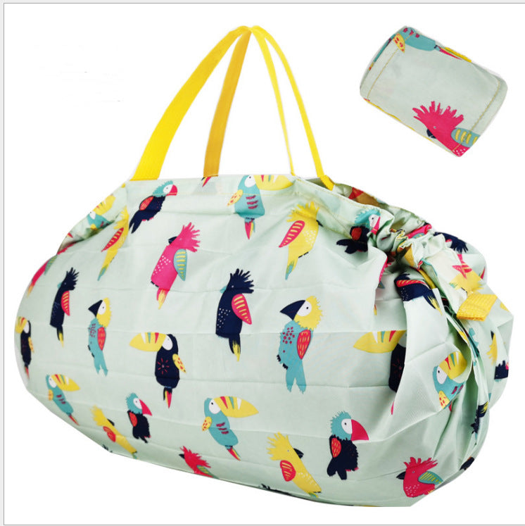 Eco-Friendly Shopping Bags Large Washable Reusable Women dealsniper-net Woodpecker 53x48cm