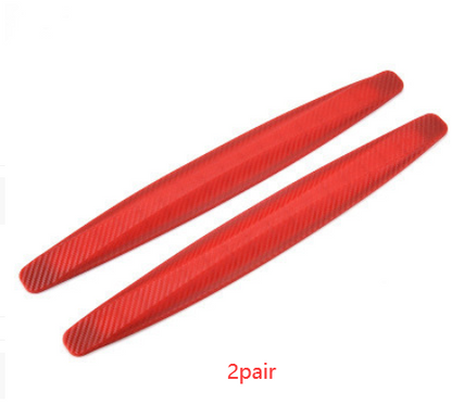 Car Bumper Protector Strip Guard Corner Protection Strips Scratch Protector Vehicle dealsniper-net Red 2 pairs