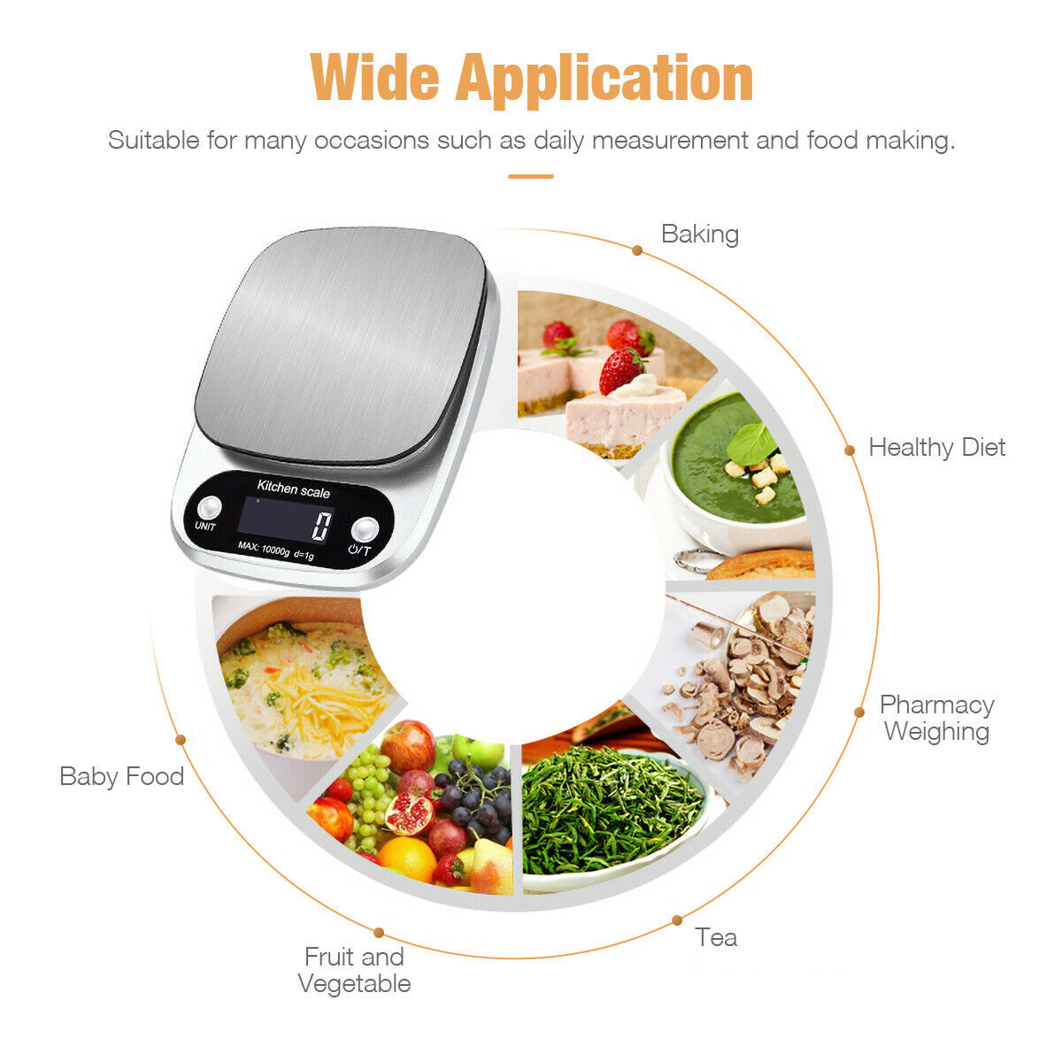 Digital Kitchen Food Diet Scale Multifunction Weight Balance Kitchen dealsniper-net