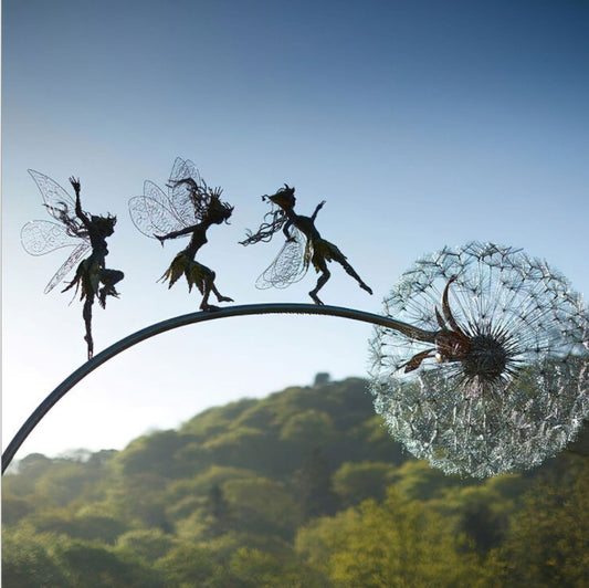 Flower Fairy Elves Dance With Dandelions