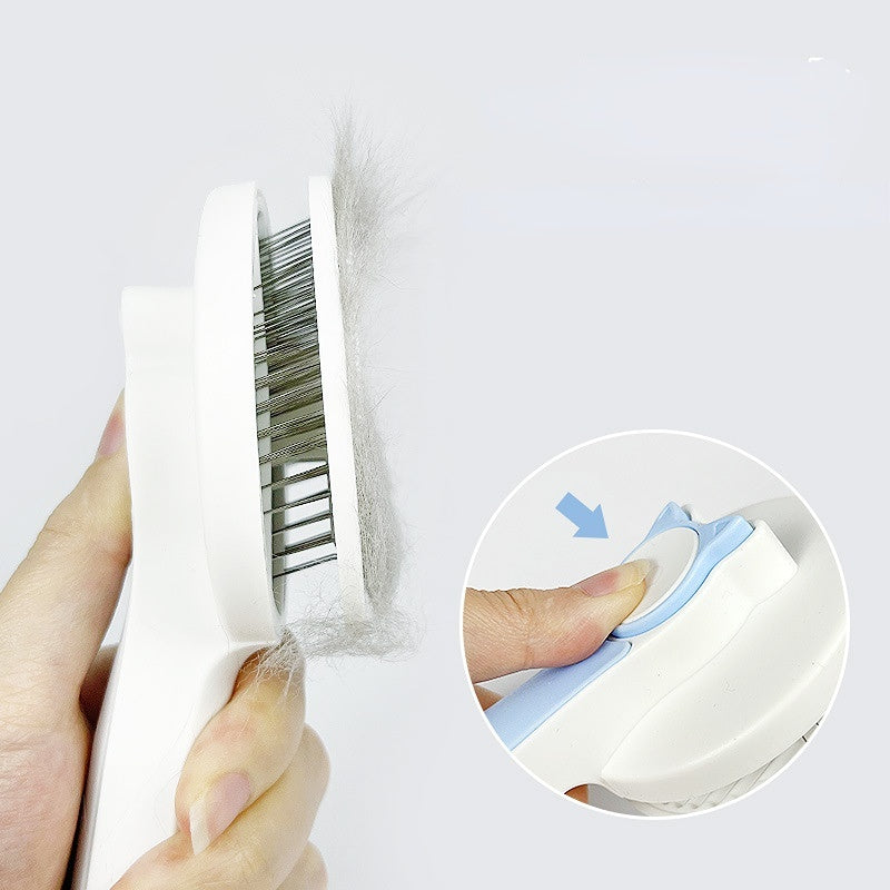 Cat Grooming Brush, Self Cleaning Slicker Brushes For Pet Pets dealsniper-net