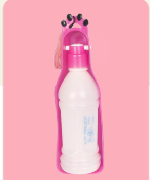 Portable Pet Cup Drinker Pets dealsniper-net Pink 600ml