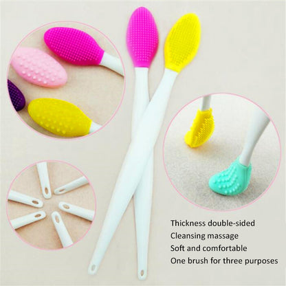 Manual silicone multi-effect blackhead brush nose brush