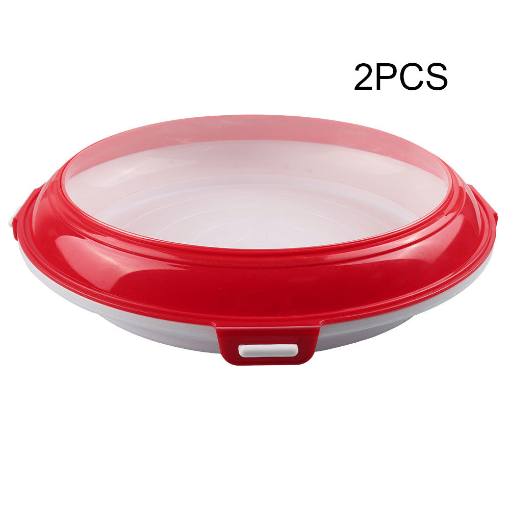 Refrigerator Fresh-keeping Tray Kitchen dealsniper-net Red 2pcs