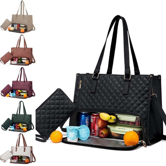 Fashionable Lunch Tote Bag Women's Thermal Insulation Lunch Box Women DealSniper.net