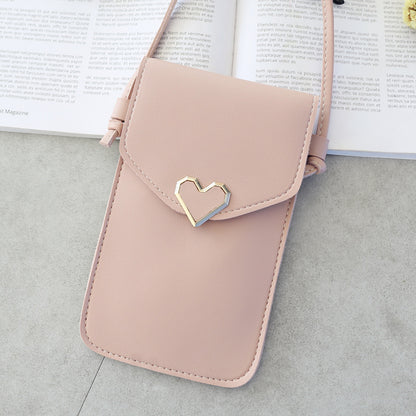 Crossbody Touch Screen Mobile Phone Bag Mini Bag Women DealSniper.net Pink