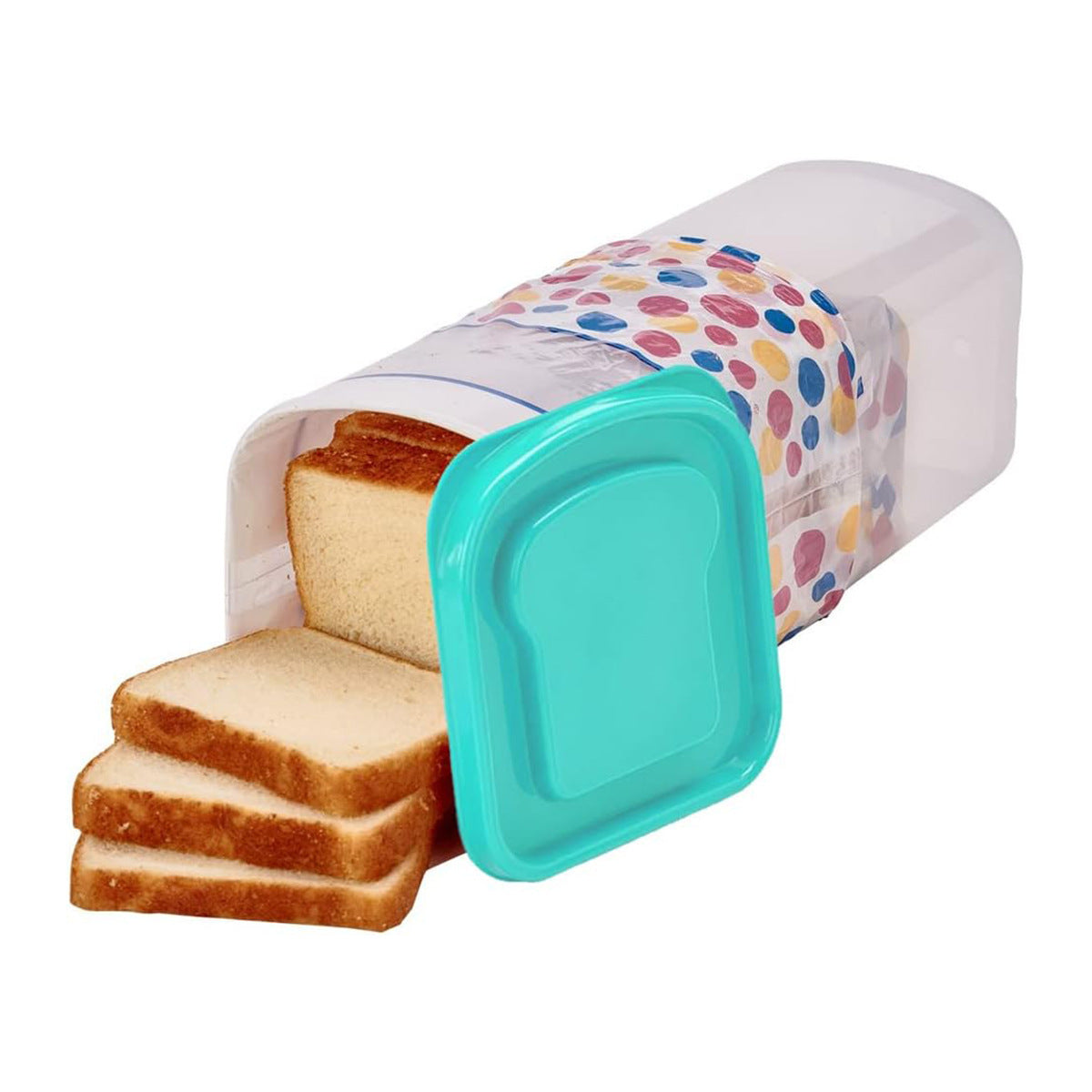 Rectangular Bread Box With Handle Translucent Cake Container Kitchen DealSniper.net Emerald Paper Box Packaging