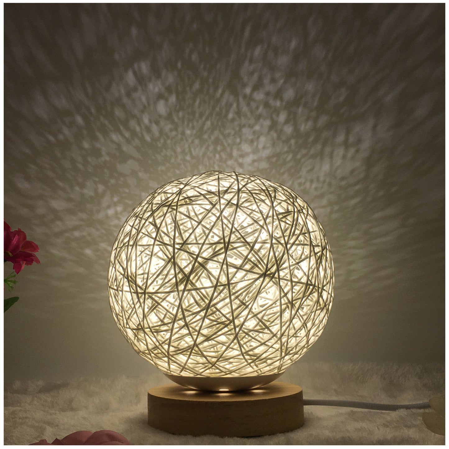 Creative Linen Table Lamp Novel and Unique LED Intelligent Home Decor Gym From House