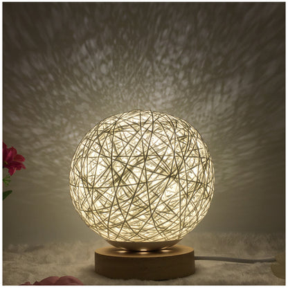 Creative Linen Table Lamp Novel and Unique LED Intelligent Home Decor Gym From House