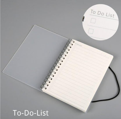 Plastic Cover Bound Spiral Coil Notebook Electronics dealsniper-net To do list A5