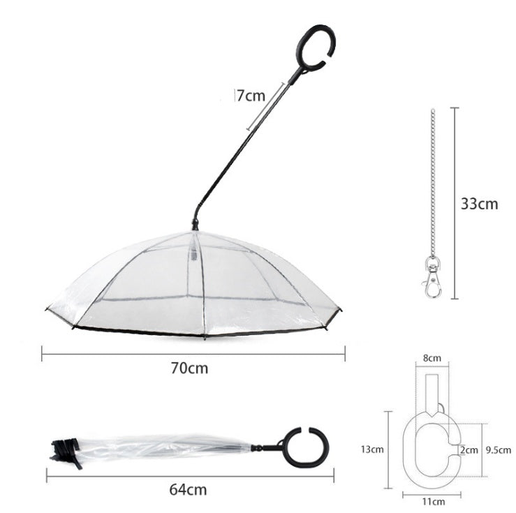 Transparent Pet Supplies Adjustable Pet C Type Umbrella Pets Gym From House
