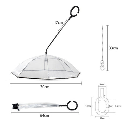 Transparent Pet Supplies Adjustable Pet C Type Umbrella Pets Gym From House