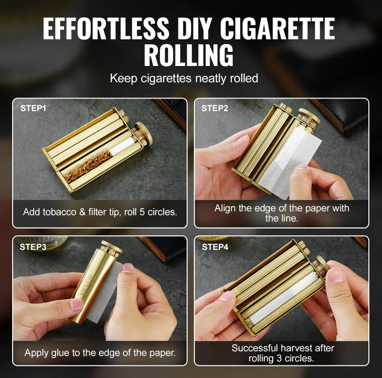 Cigarette Rolling Machine Solid Brass Cigarette Roller