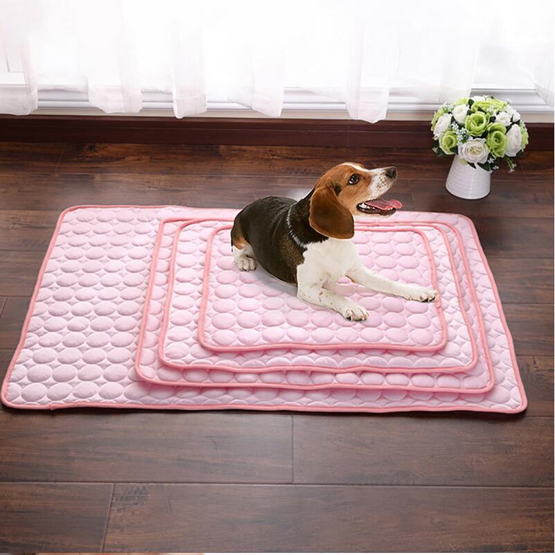 Pet Dog Cat Ice Silk Cold Nest Pad For Cooling In Summer Pets dealsniper-net