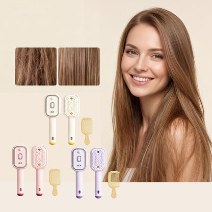 Electric Spray Airbag Beige Massage Brush Yellow Hairbrush Set Beauty DealSniper.net