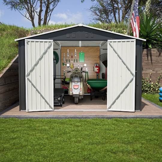 Steel Garden Shed With Double Lockable Door