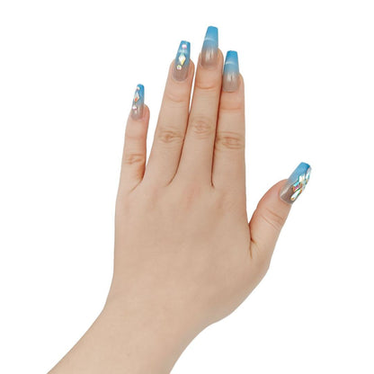 Set With Diamonds, Blue, Nail Plates, Blue Beauty dealsniper-net