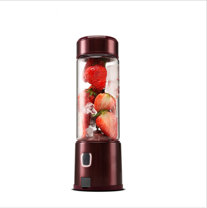 Mini portable electric mixer mixing cup outdoor accompanying cup juice cup Kitchen dealsniper-net Red