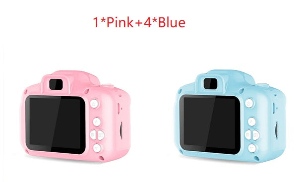 Take Pictures SLR Toy Children's Camera Kids dealsniper-net 1 Pink+4 Blue 16G